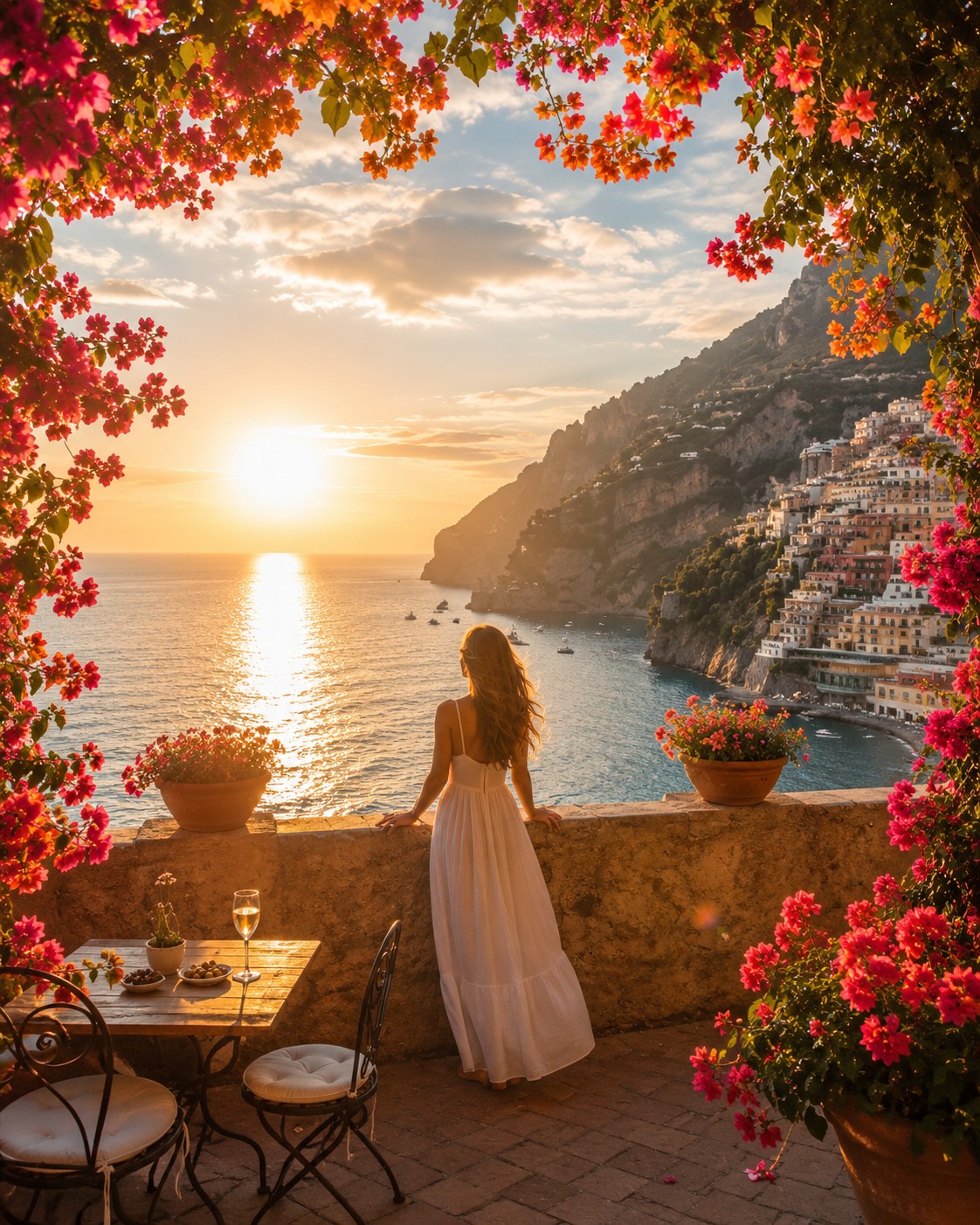 Amalfi coast terrace
